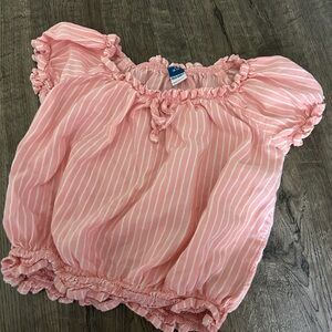 Pink Striped Kids Top